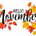 Happy new month of November messages