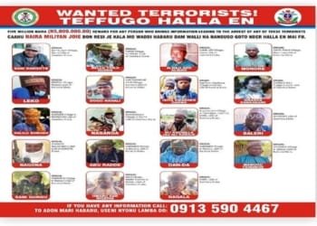 Names Of 19 Most Wanted Terrorists