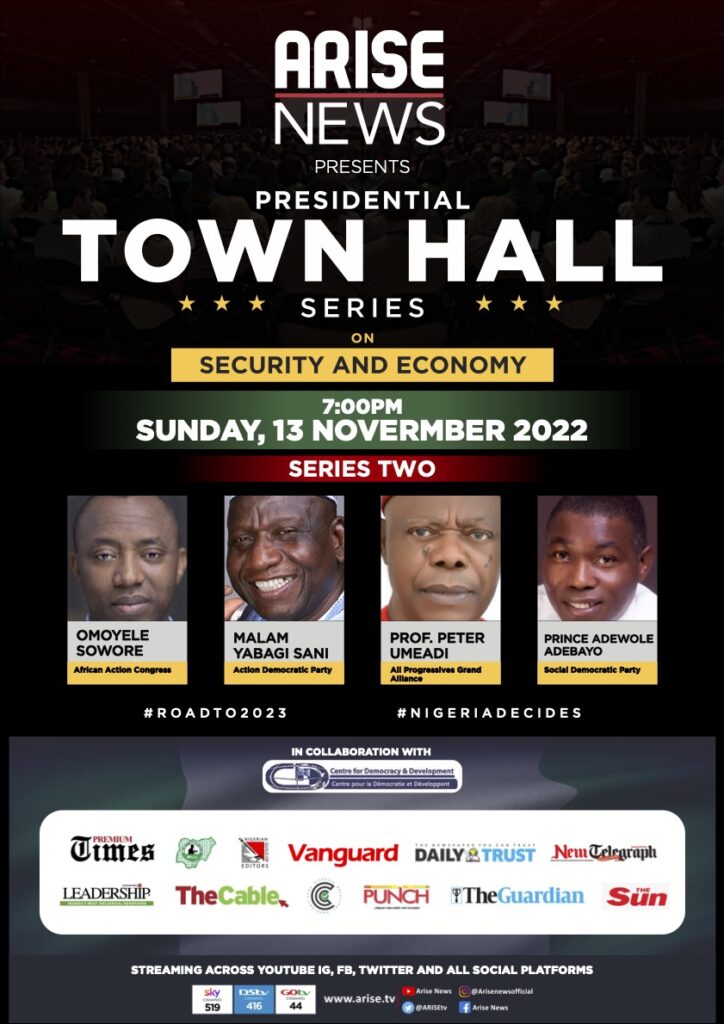 ARISE TV Presidential Town Hall