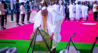 Buhari, Osinbajo, Lay Wreaths To Mark Armed Forces Remembrance Day