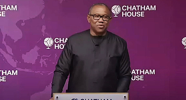 Chatham House: I Will Declare War On Electricity - Peter Obi