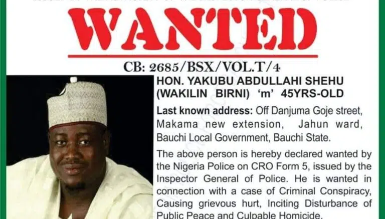 Wanted National Assembly Lawmaker