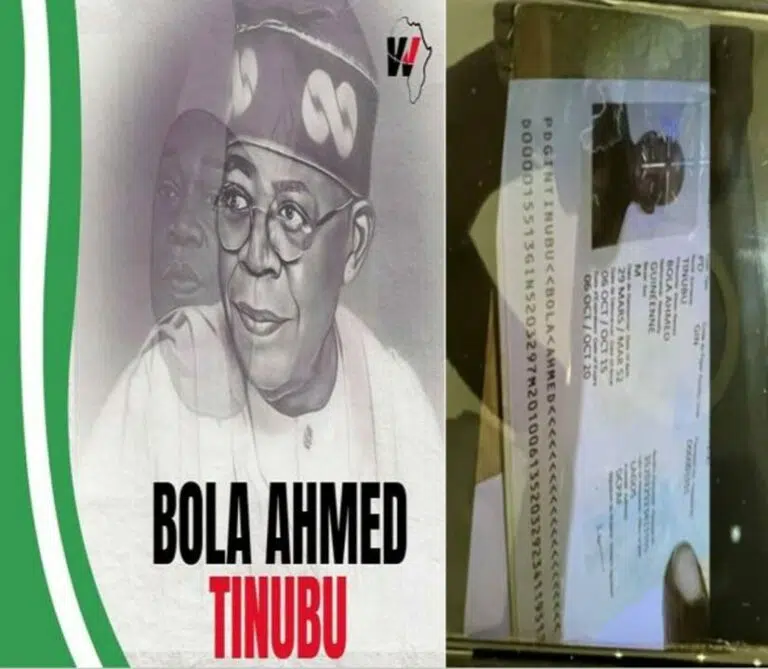 Bola Tinubu Guinea Passport