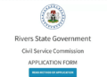 Rivers State Civil Service Recruitment 2023