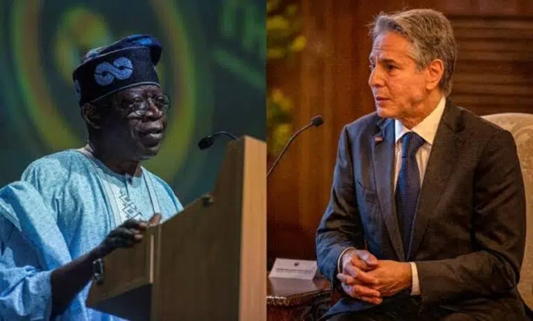 Tinubu phone call with US Secretary Blinken