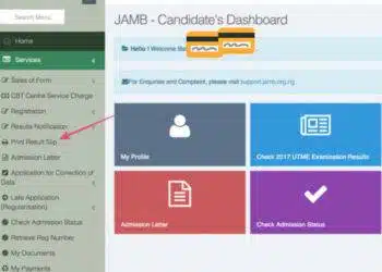 2023 Original JAMB Result Slip