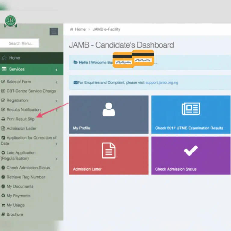 2023 Original JAMB Result Slip