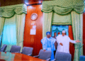 Bola Tinubu On Tour of Presidential Villa