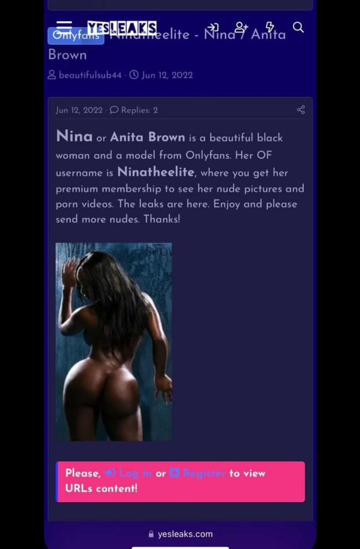 OnlyFans Sex Videos Of Anita Brown