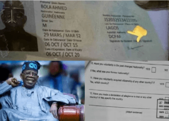 Tinubu Guinean Passport