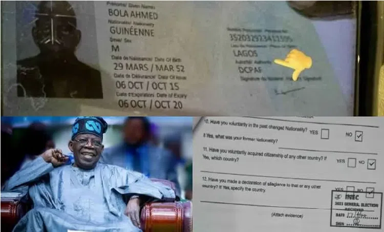 Tinubu Guinean Passport