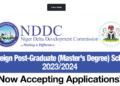 NDDC Foreign Post-Graduate Scholarship 2023