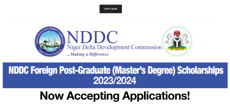 NDDC Foreign Post-Graduate Scholarship 2023