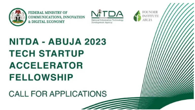 NITDA-Abuja Tech Start-Up Accelerator Fellowship 2023