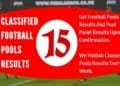 Week 15 Pool Fixtures