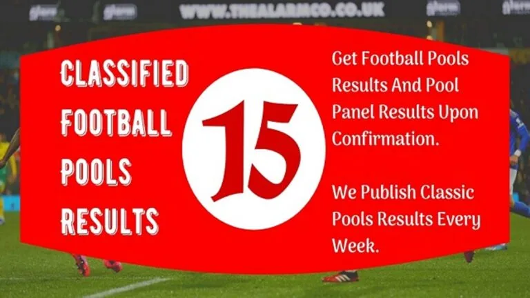Week 15 Pool Fixtures