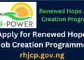 Renewed Hope Job Creation Programme