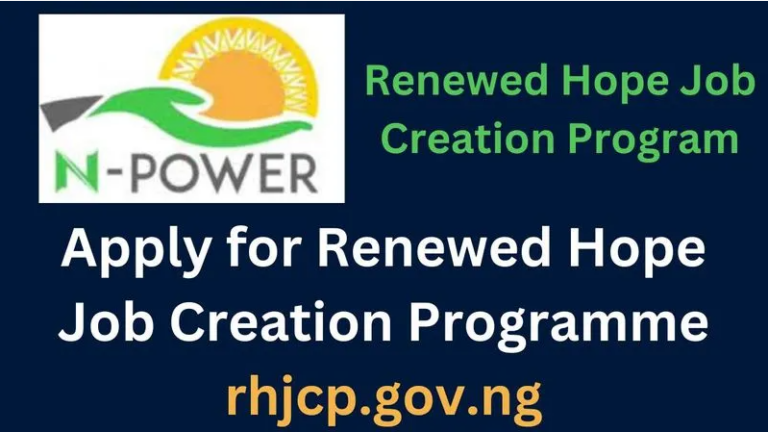 Renewed Hope Job Creation Programme