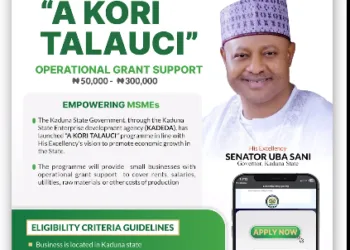 A Kori Talauci Operational Grant for Kaduna State MSMEs