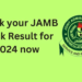 JAMB Mock Result 2024