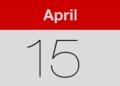 Monday 15 April