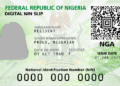 Minister Bosun Tijani NIN Slip