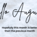Happy New Month of August 2025 Messages
