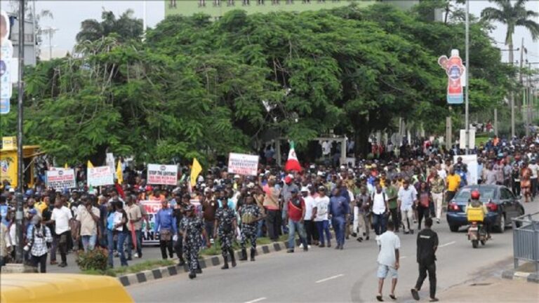 #EndBadGovernmentInNigeria protests.