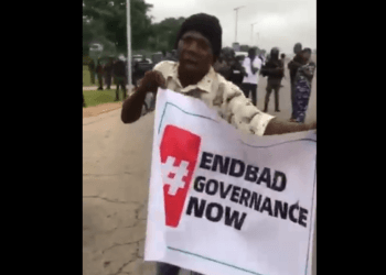 #Endbadgovernance Protest