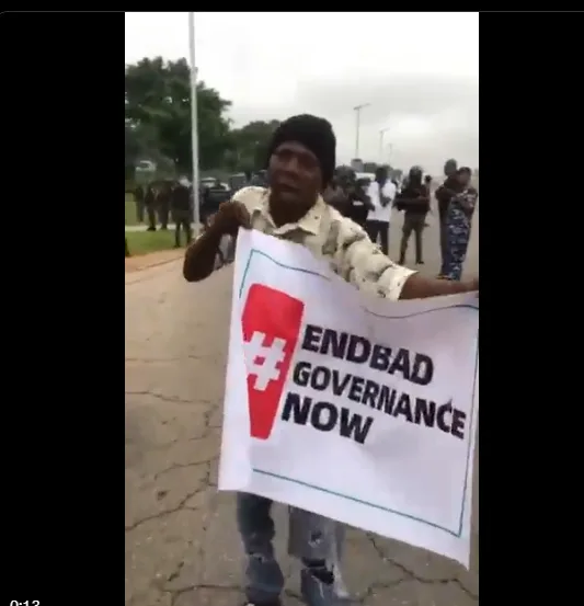 #Endbadgovernance Protest