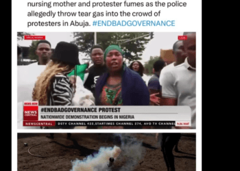 #Endbadgovernance Protest