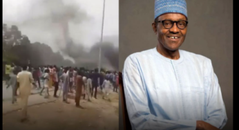 BREAKING: Protesters Storm Former President Buhari’s House In Daura (VIDEO)