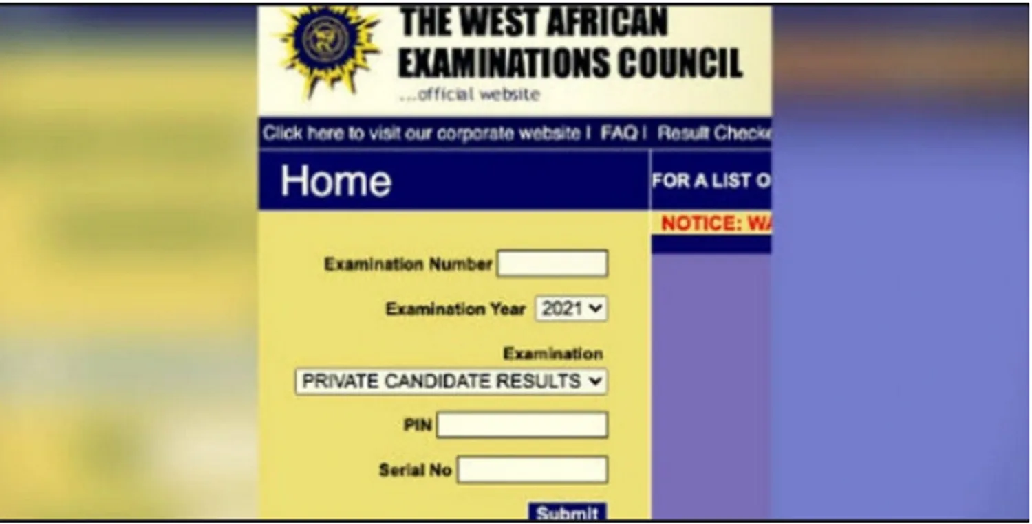 WASSCE Results