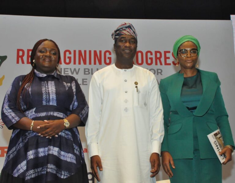 Photo caption: Chief Executive Officer, Sterling One Foundation, Peju Ibekwe; Representative of the Lagos State Governor/Deputy Governor, Mr Kadri Obafemi Hamzat and Korede Demola-Adeniyi, ED-South The Alternative Bank during the Africa Social Impact Summit held at the Eko Hotel, Lagos recently.