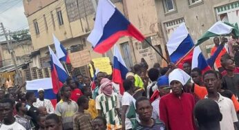 BREAKING: DSS Vows To Name Sponsors of #EndBadGovernance Protesters With Russian Flag