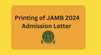 How To Print JAMB 2024 Admission Letter From JAMB CAPS