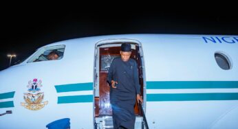 BREAKING: VP Shettima’s Aircraft Windscreen Damages Mid-Way Samoa Trip