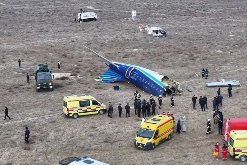  Plane Carrying 67 People Bursts Into Flames