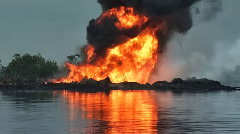 Buguma Wellhead Fire