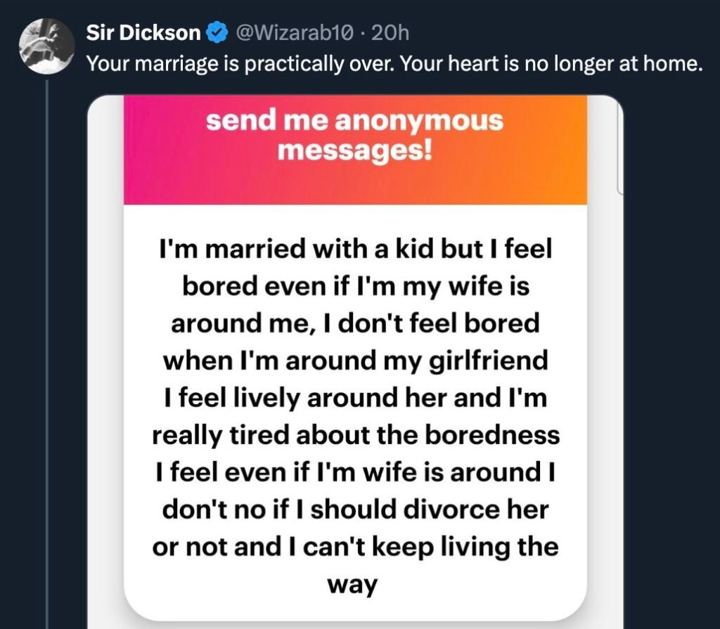 I Feel Bored Around My Wife But Happy With Girlfriend