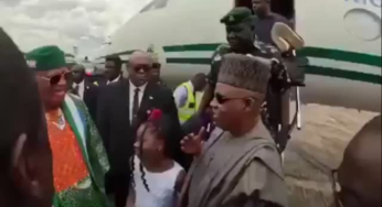 Shettima Snubs Ganduje In Public Amidst VP Ticket Controversy Rocking APC (VIDEO)