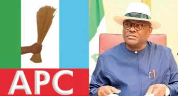 BREAKING: APC Blasts Wike Over Allegations Against Amaechi’s Wife In NDDC Audit Report