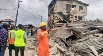 BREAKING: Two-Storey Building Collapses in Mangoro, Lagos