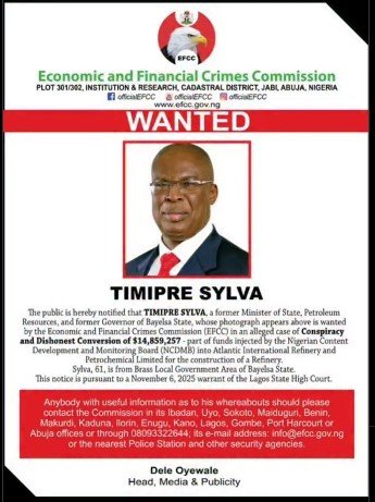 Former Minister Timipre Sylva Wanted