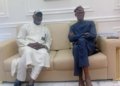 L-R: Alhaji Shehu Sampam D.G SWAC 4 ABAT AGAIN and Mr. Tayo Ayinde, chief of staff to the governor, Lagos State, during a meeting at Lagos House, Alausa