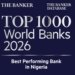 Nigeria's Best Overall Performing Bank